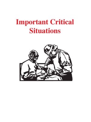 cover image of Important Critical Situations